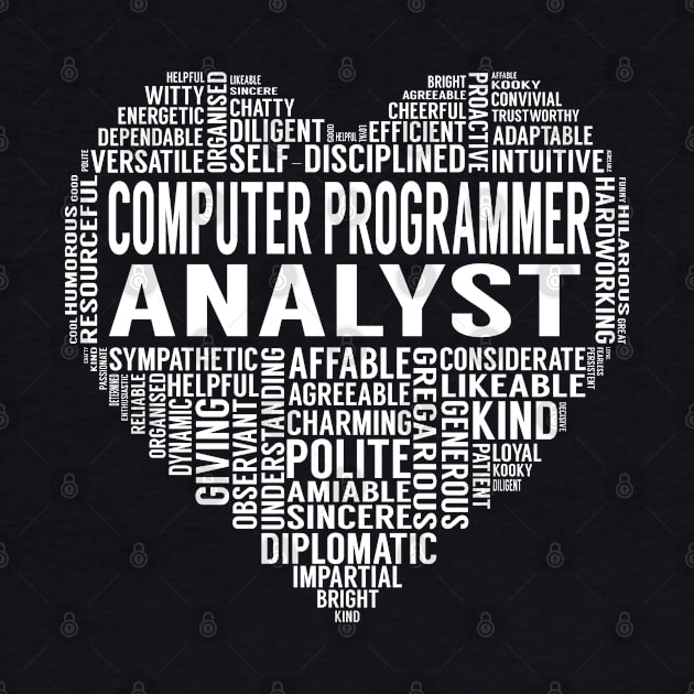 Computer Programmer Analyst Heart by LotusTee